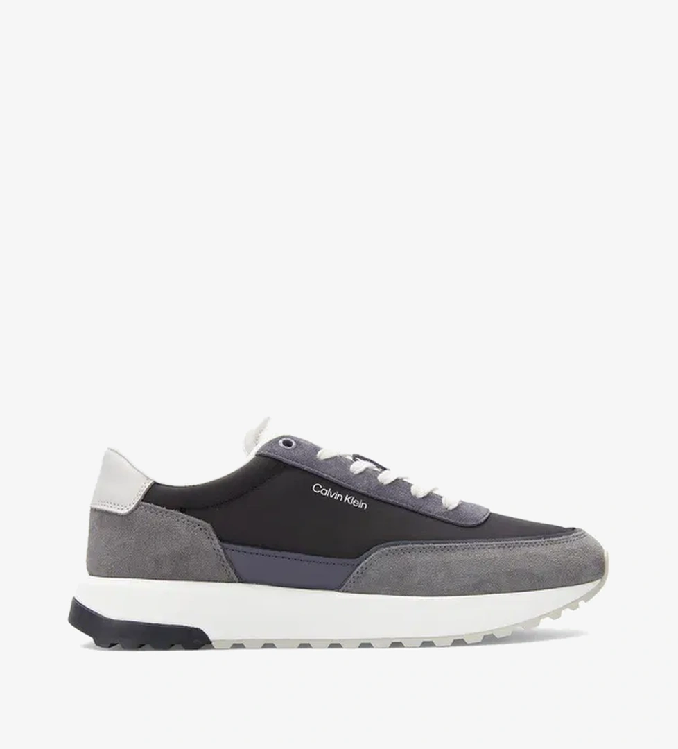 Calvin Klein Low Top Lace Up Repreve Mix Erkek Gri Sneaker - Görsel 1