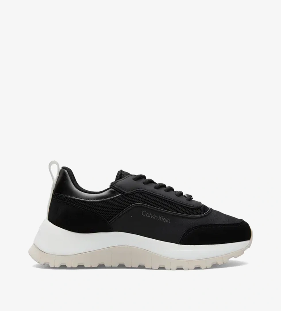 Calvin Klein Calvin Klein Runner Lace Up Mesh Kadın Siyah Sneaker model görseli