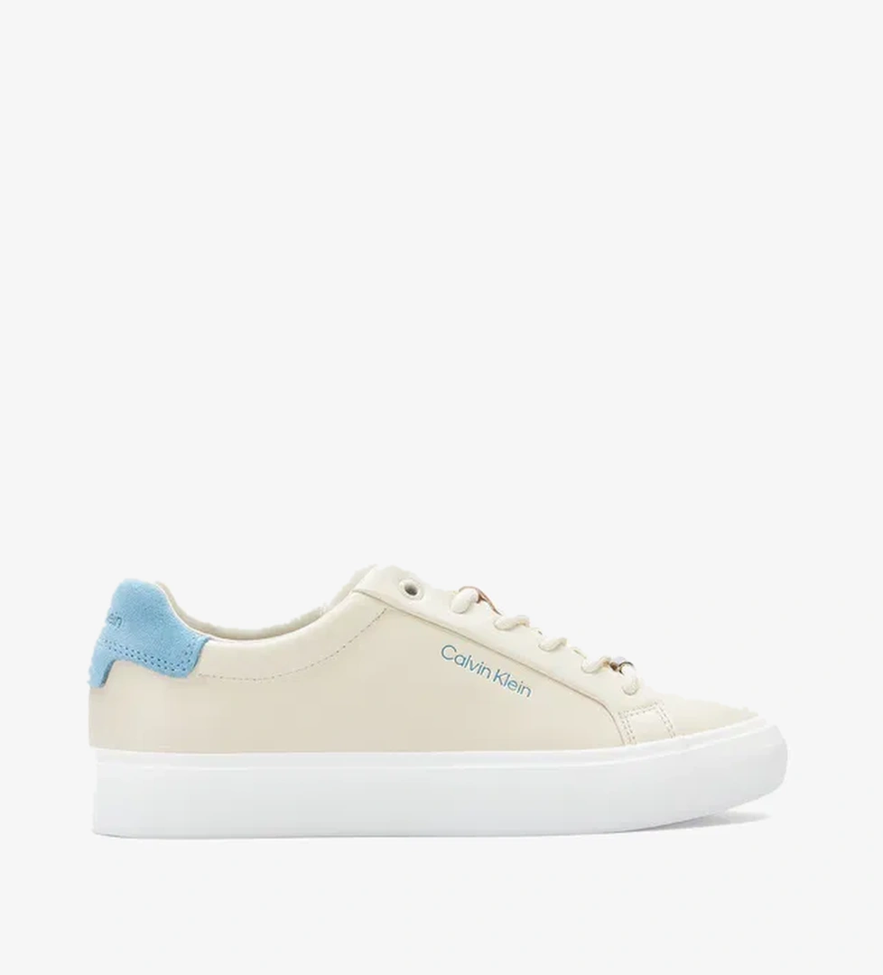 Calvin Klein Vulc Lace Up  Kadın Bej Sneaker - Görsel 1