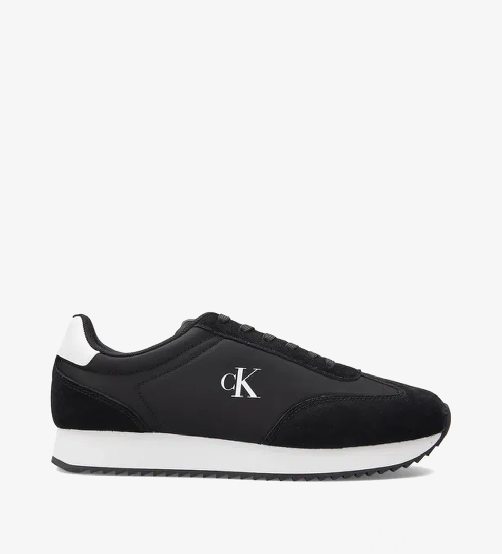 Calvin Klein Calvin Klein Retro Runner Lace Up Erkek Siyah Sneaker | Occasion Siyah - 1. görsel