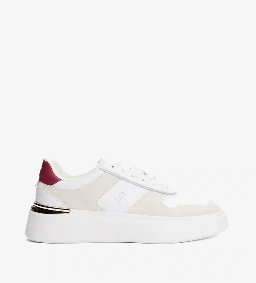 Tommy Hilfiger Tommy Hilfiger Fashion Court Mix Kadın Beyaz Sneaker | Occasion Beyaz - 1. görsel