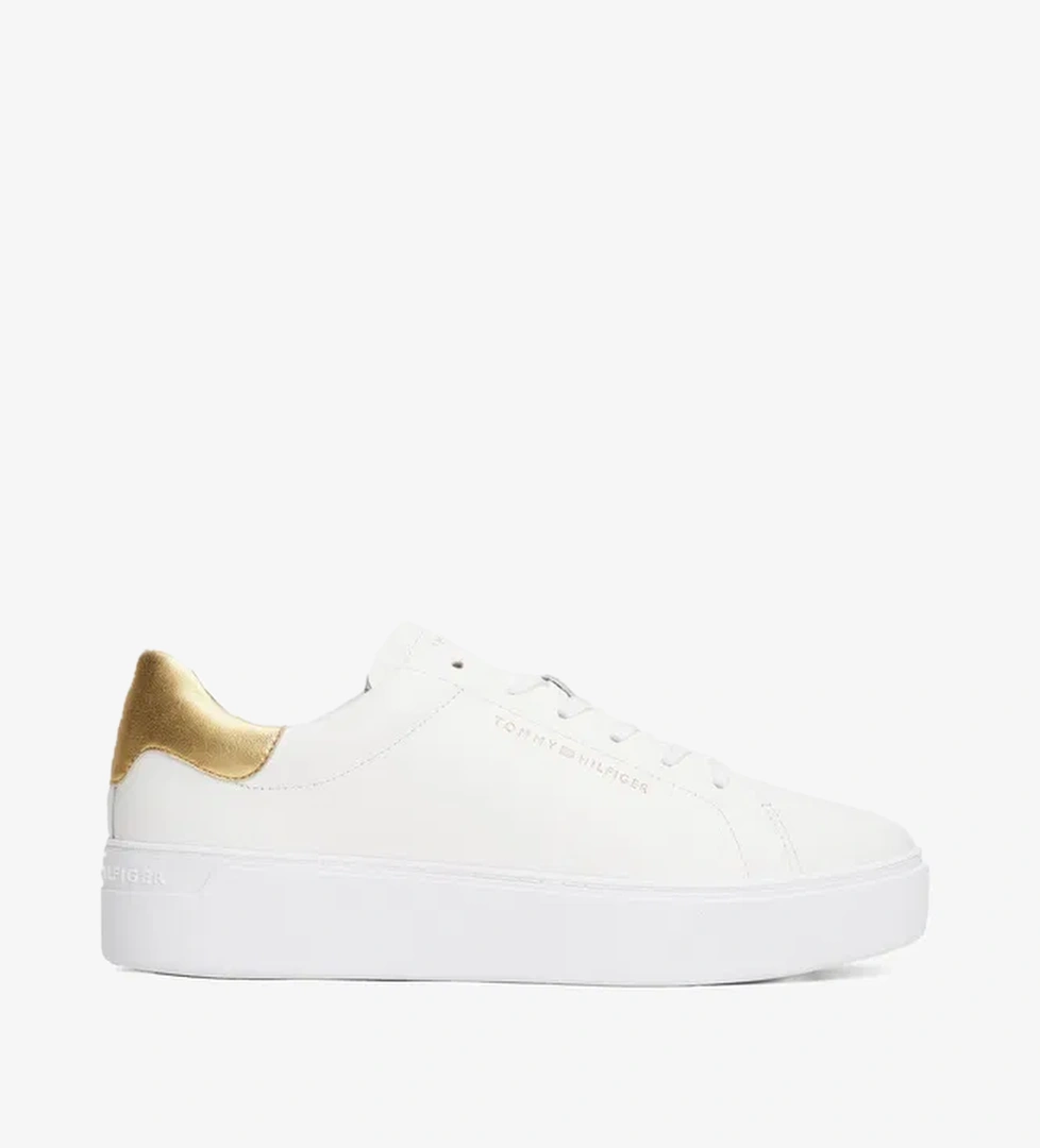Tommy Hilfiger Tommy Hilfiger Essential Platform Court Kadın Altın Sneaker | Occasion Altın - 1. görsel