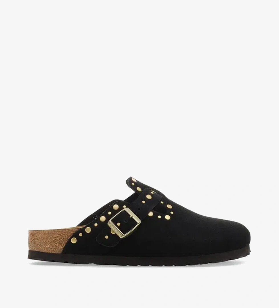 Birkenstock Birkenstock Boston Rivets Border Kadın Siyah Terlik Sandalet & Terlik | Occasion Siyah - 1. görsel