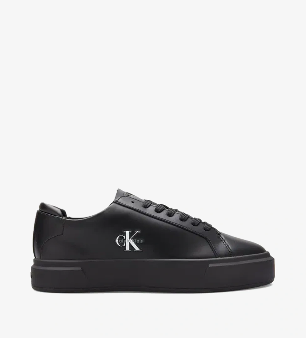 Calvin Klein Basket Cupsole Lace Up  Kadın Siyah Sneaker - Görsel 1
