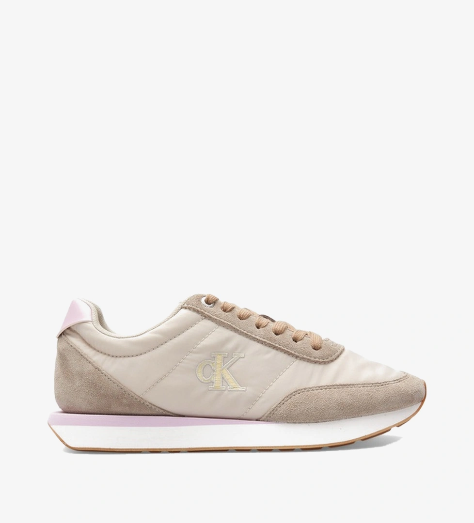 Calvin Klein Calvin Klein Retro Runner Lace Up Kadın Yeşil Sneaker Occasion'da! Yeşil - 1. görsel
