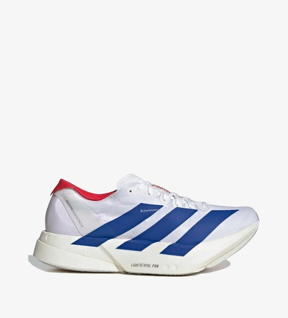 adidas Adizero Adios Pro 4 Erkek Beyaz Koşu Ayakkabısı