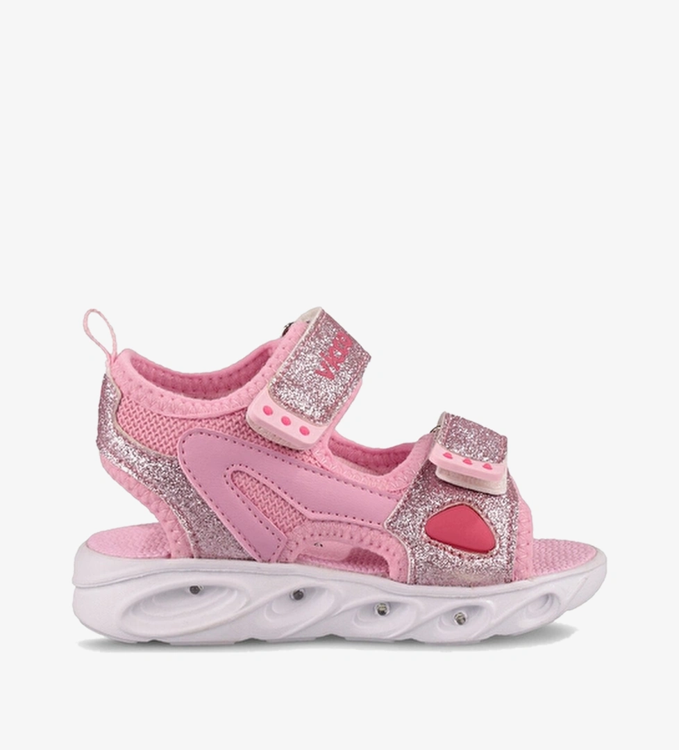Vicco Işıklı Cırtlı Çocuk Sandalet ROY B Pembe