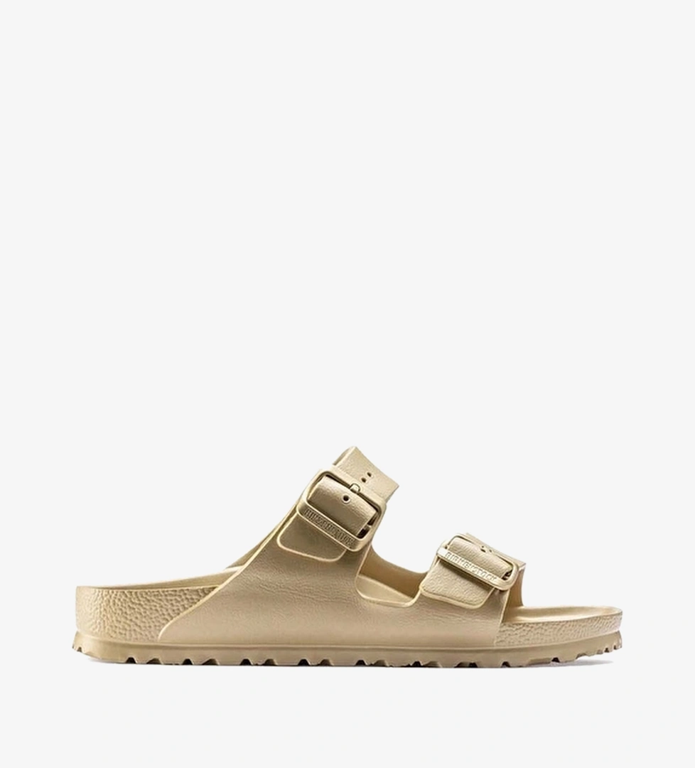 Birkenstock Altın Birkenstock Çift Bantli
