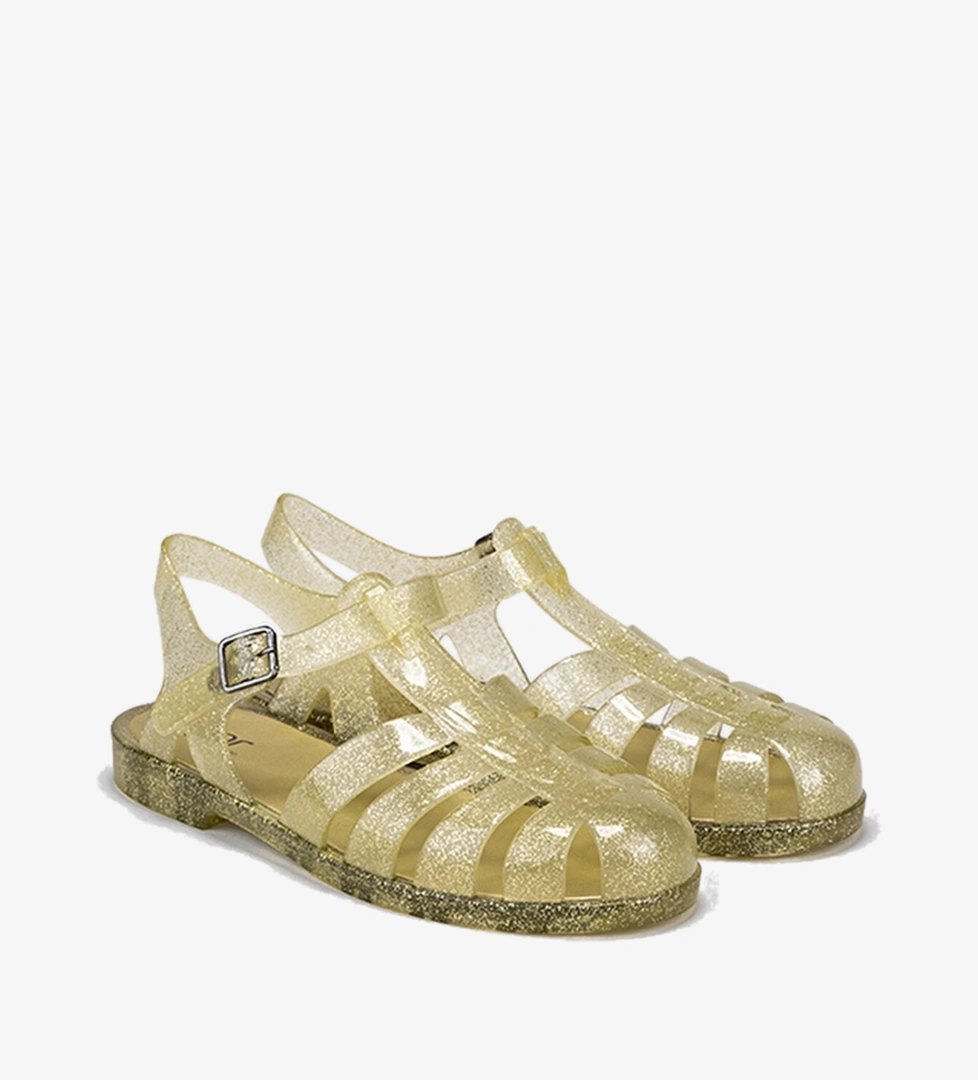 Igor Tokalı Kadın Biarritz Glitter Sandalet S10262 Açık sarı