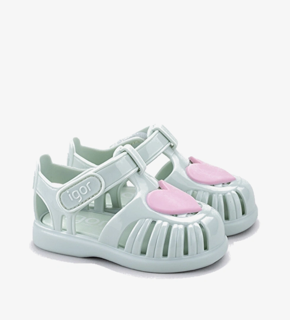 Igor Cırtlı Çocuk Tobby Gloss Love Sandalet S10310 Turkuaz