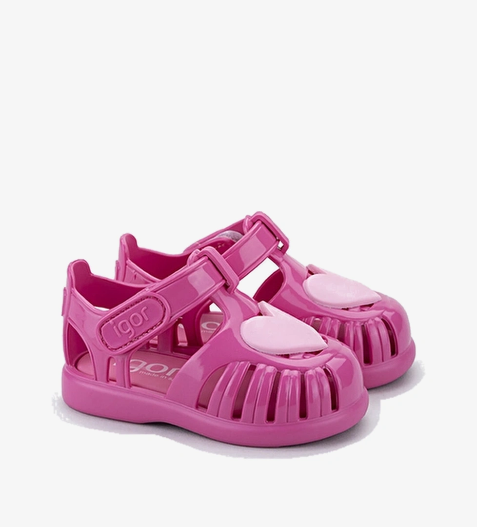 Igor Cırtlı Çocuk Tobby Gloss Love Sandalet S10310 Fuşya