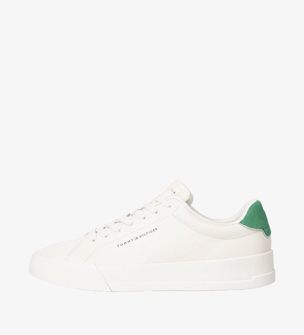 Tommy Hilfiger Bağcıklı Erkek Th Court Lth Detail Ess Ayakkabı FM0FM05367AF3 Bej