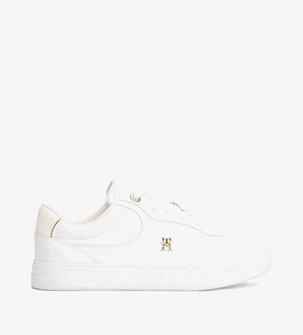 Tommy Hilfiger Kadın Essential Chic Court Ayakkabı FW0FW08322YBS Beyaz