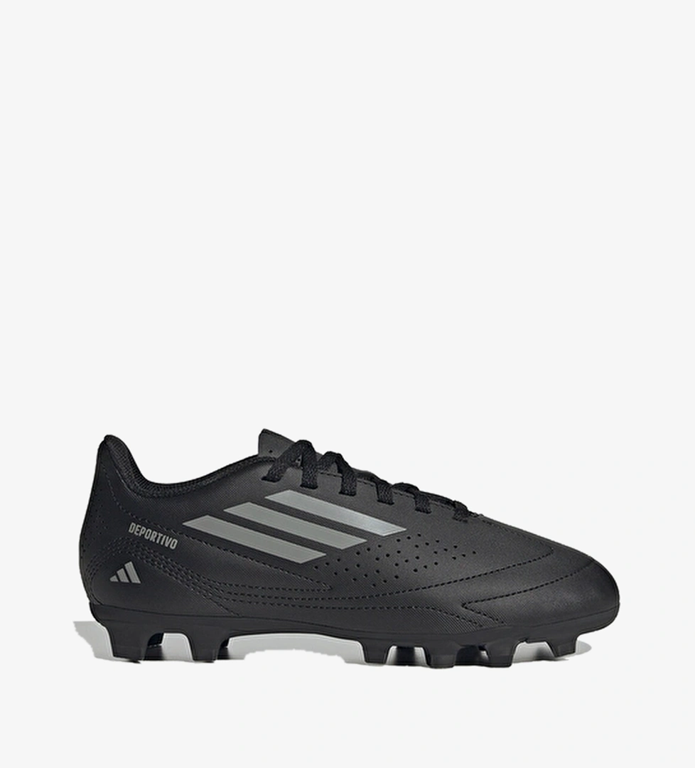 Adidas Bağcıklı Normal Kalıp Çocuk Deportivo III Fxg J Krampon Ayakkabı IF1407 Siyah/gri