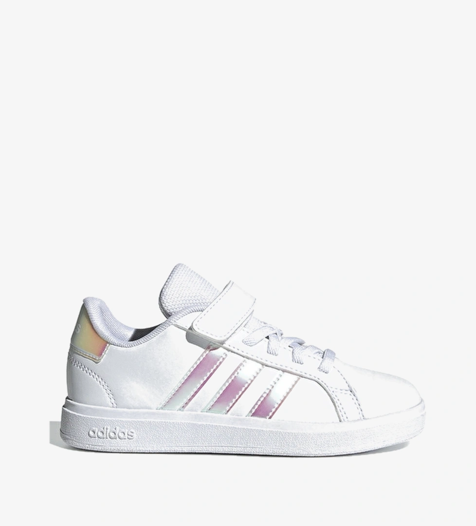 Adidas Elastik Bağcıklar Ve Üstte Cırt Cırtlı Bant Normal Kalıp Çocuk Grand Court 2 0 El C Çocuk Ayakkabı IE3851 Beyaz
