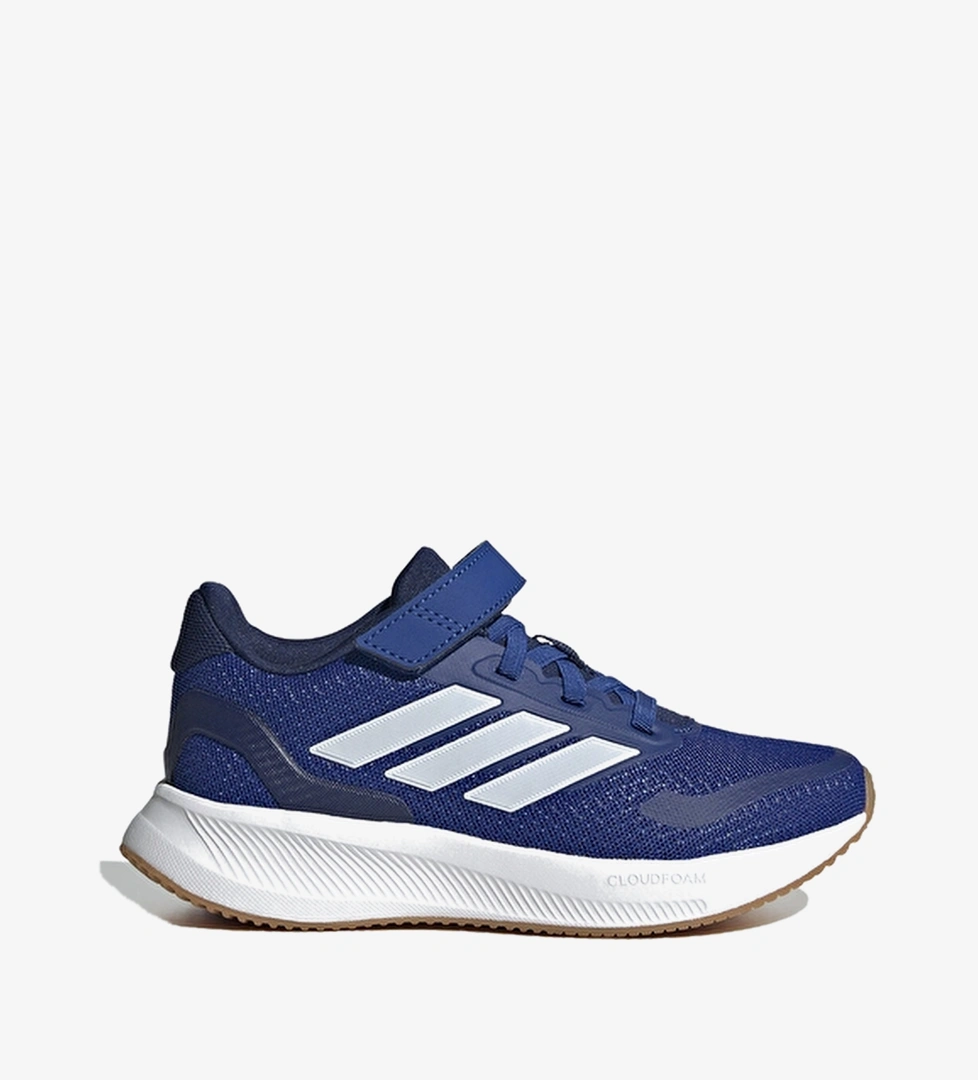 Adidas Elastik Bağcıklar Ve Üstte Cırt Cırtlı Bant Normal Kalıp Çocuk Runfalcon 5 El C Ayakkabı JP5147 Mavi/beyaz