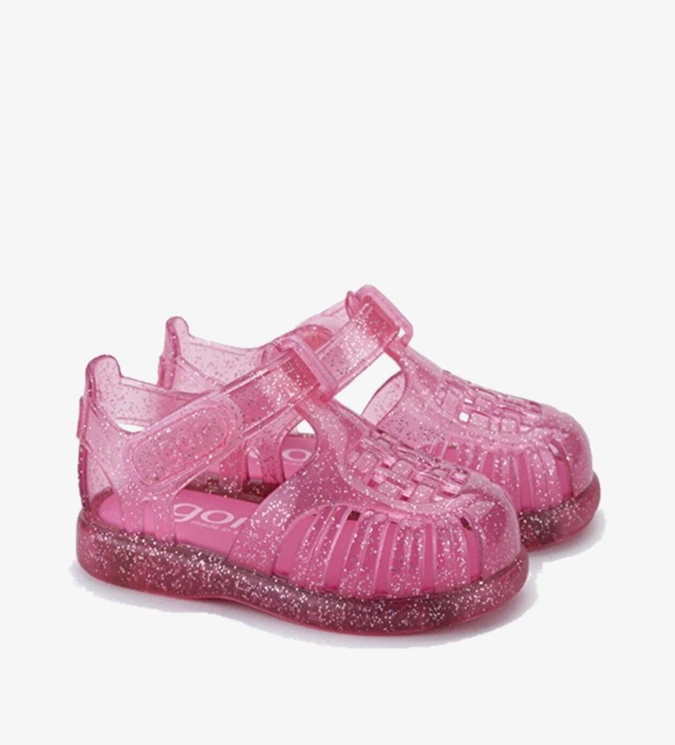 Igor Çocuk Tobby Gloss Glitter Sandalet S10308 Fuşya