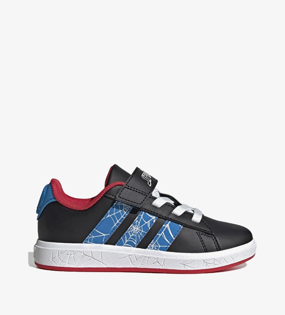 Adidas Çocuk Grand Court Spıder Man El K Ayakkabı JQ8073 Siyah