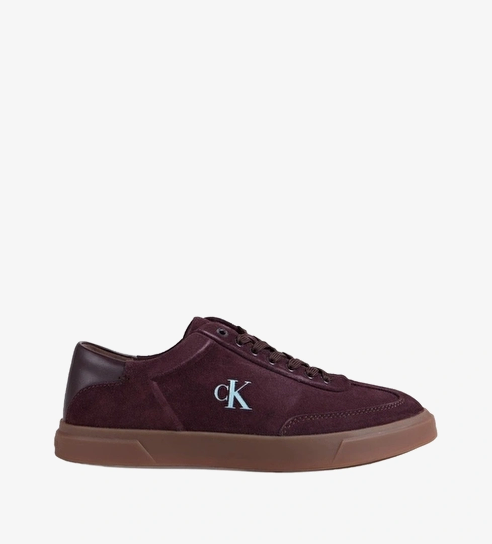 Calvin Klein Kadın Low Pro Cups Lace Up Sue Mix Mg Ayakkabı HW0HW02683VH2 Bordo süet
