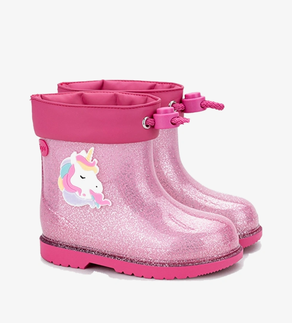 Igor Çocuk Bimbi Unicornio Glitter Yağmur Botu W10339 Fuşya