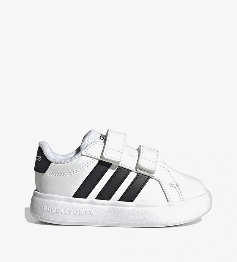 Adidas Çocuk Grand Court 3 0 Bubble CF I Ayakkabı JS4906 Beyaz/siyah