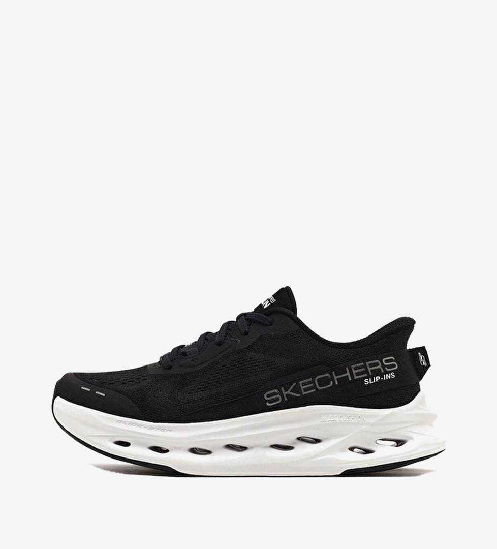 Skechers Kadın Max Cushioning Slip ins Ayakkabı 129400 BKW Siyah/beyaz