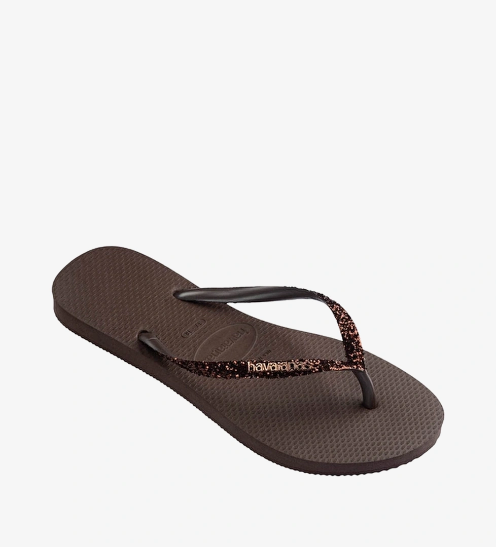 Havaianas Kahverengi Havaianas Slim Glitter