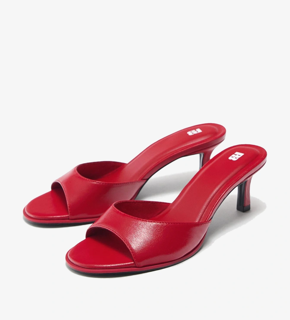 Stiletto Topuklu Arkasi Açık Sandalet