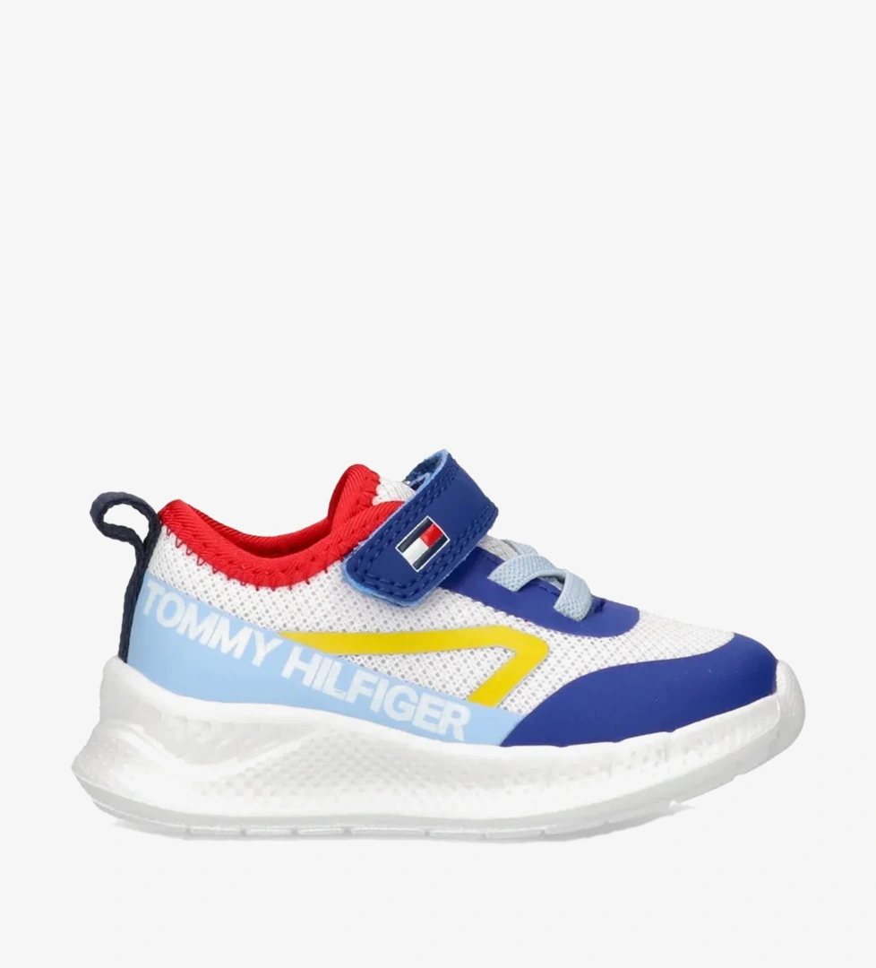 Tommy Hilfiger Lace Up Velcro Çocuk Mavi Spor Ayakkabı