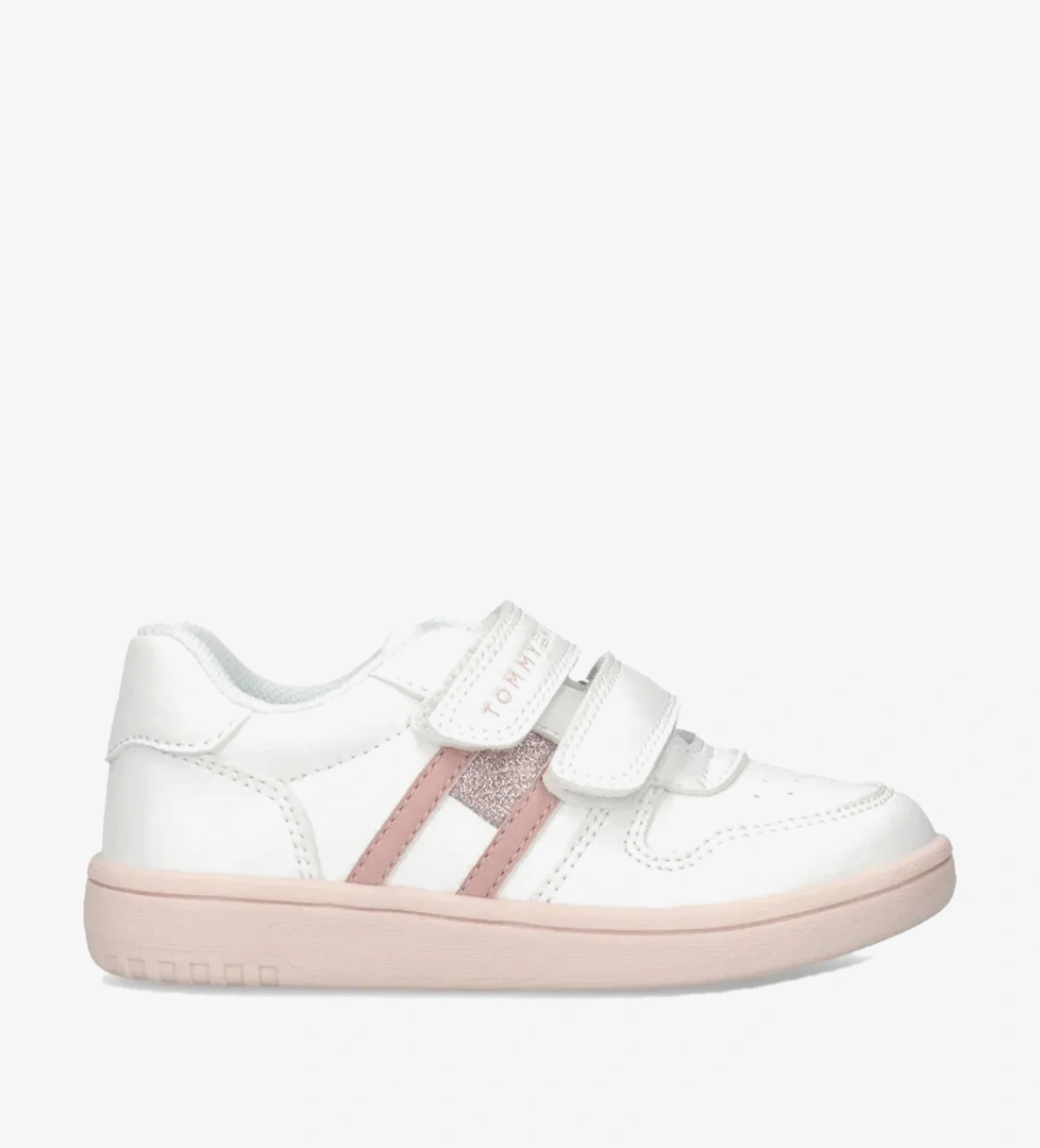 Tommy Hilfiger Flag Velcro Bebek Pembe Spor Ayakkabı