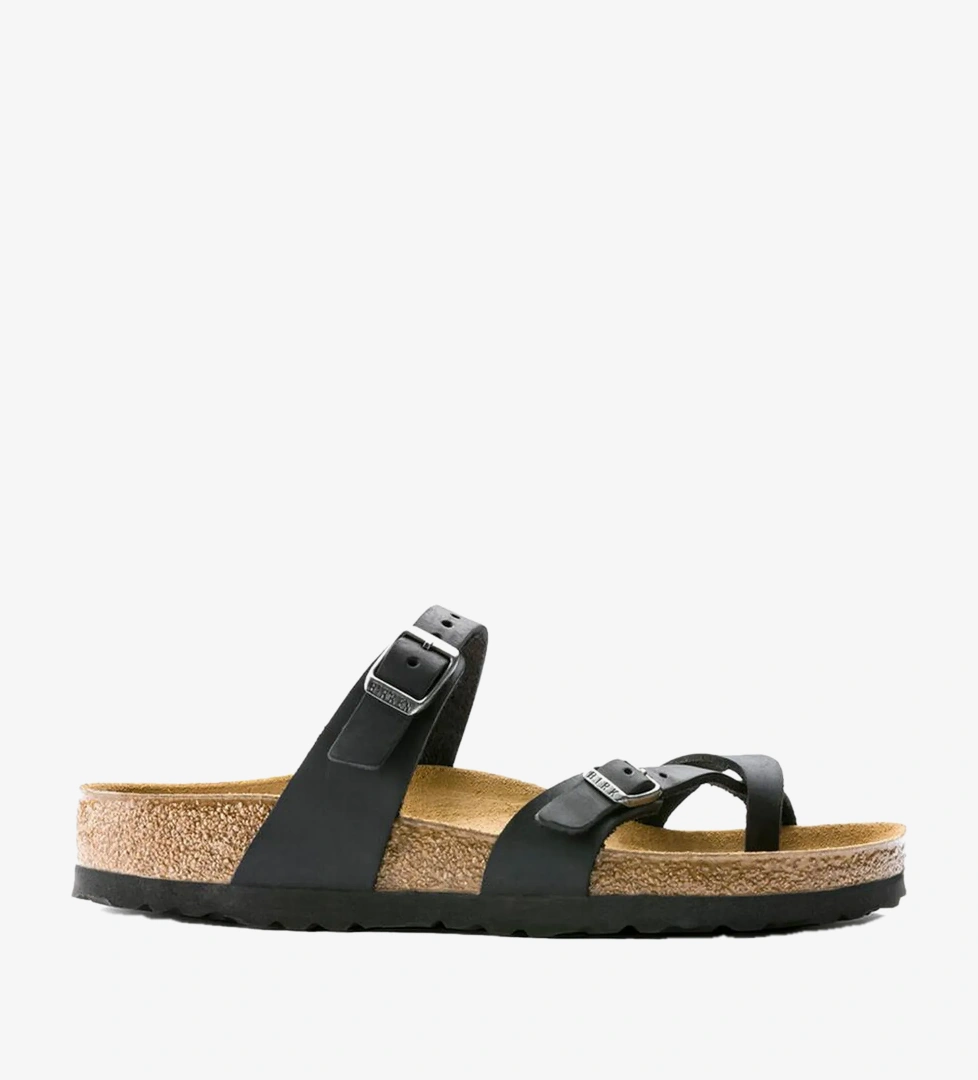Birkenstock Mayari Leoi Kadın Siyah Parmak Arası Terlik