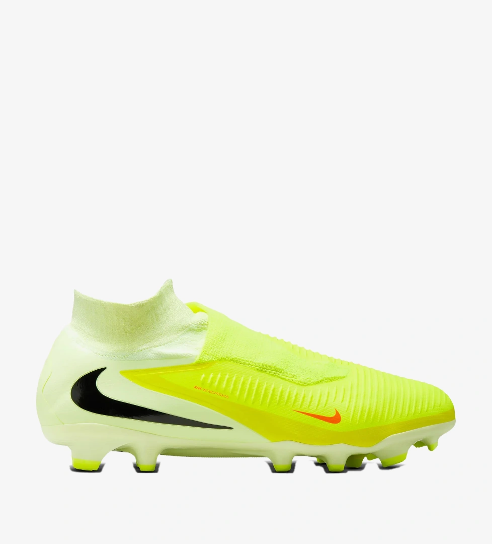 Nike Phantom 6 High Pro Erkek Sarı Çim Saha Kramponu