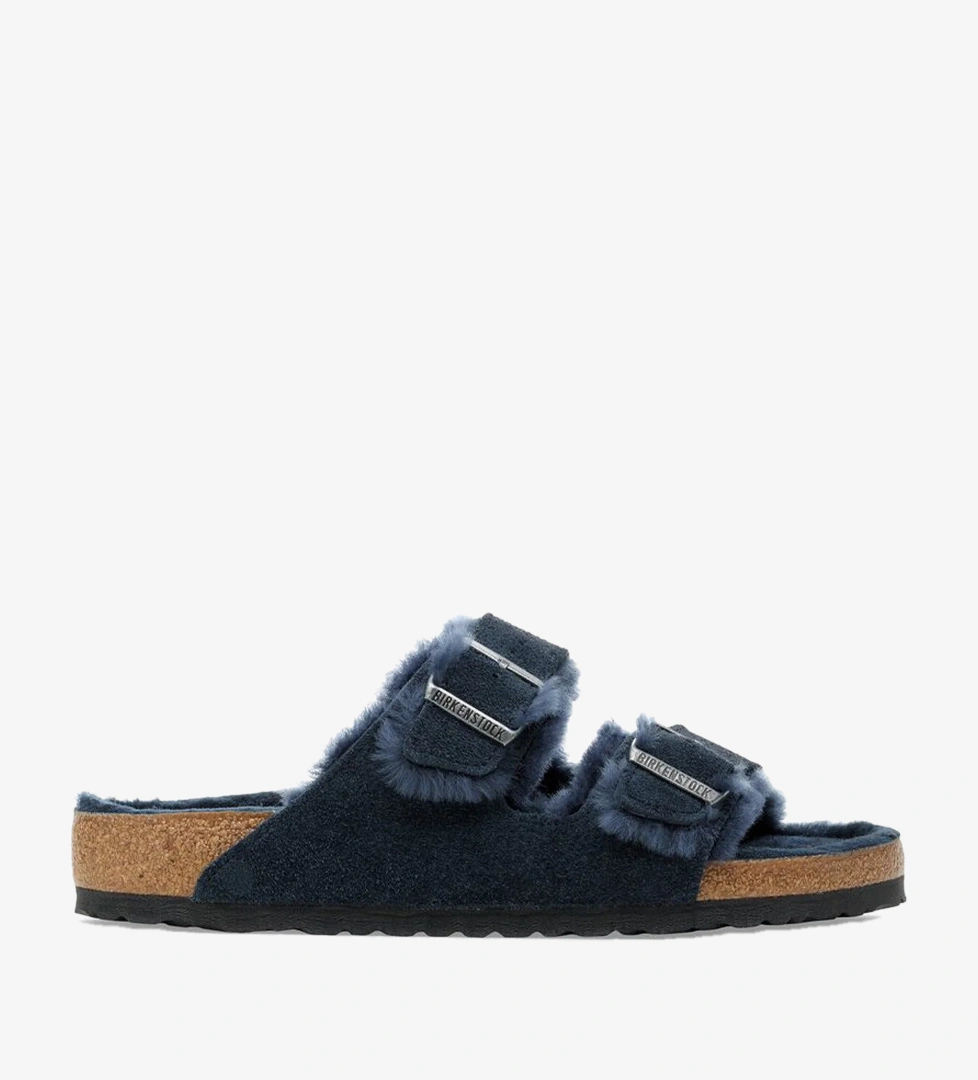 Birkenstock Arizona VL Shearling Kadın Lacivert Terlik