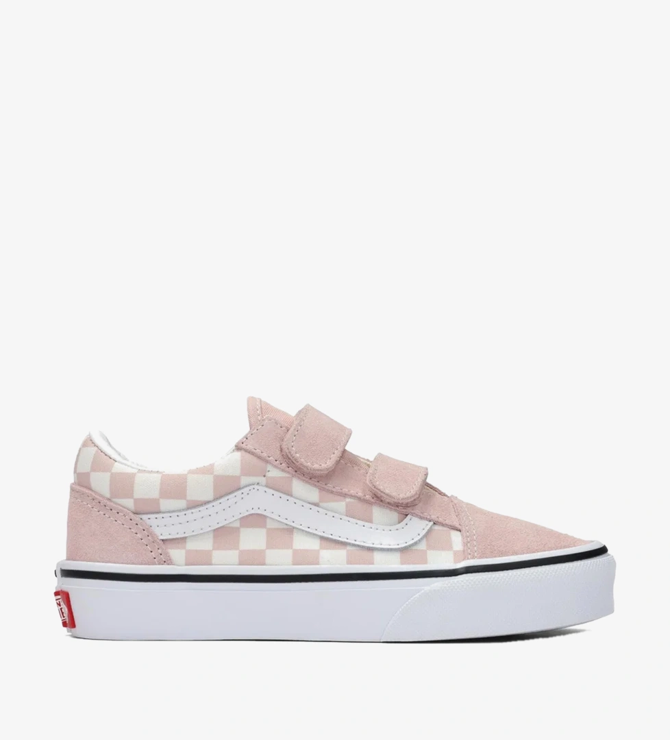 Vans Old Skool V Damalı Çocuk Pembe Spor Ayakkabı
