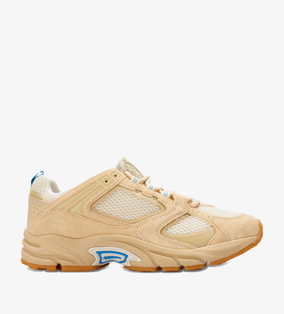 Tommy Jeans Suede Mix Archive Runners Erkek Bej Spor Ayakkabı