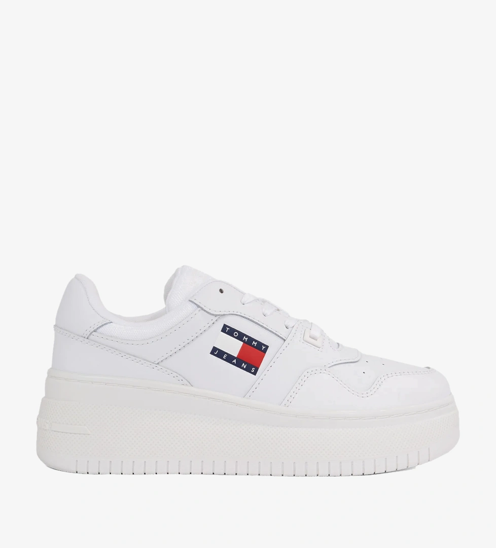 Tommy Jeans New Retro Basket Kadın Beyaz Sneaker