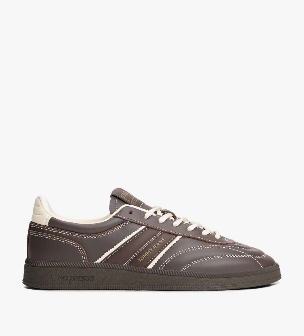 Tommy Hilfiger The Greenwich Edge Leather Kadın Kahverengi Spor Ayakkabı