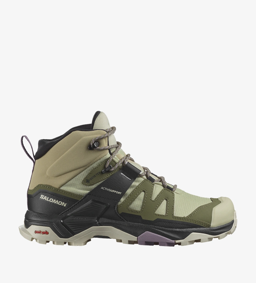 Salomon X Ultra 4 Mid Gore-Tex Kadın Haki Bot