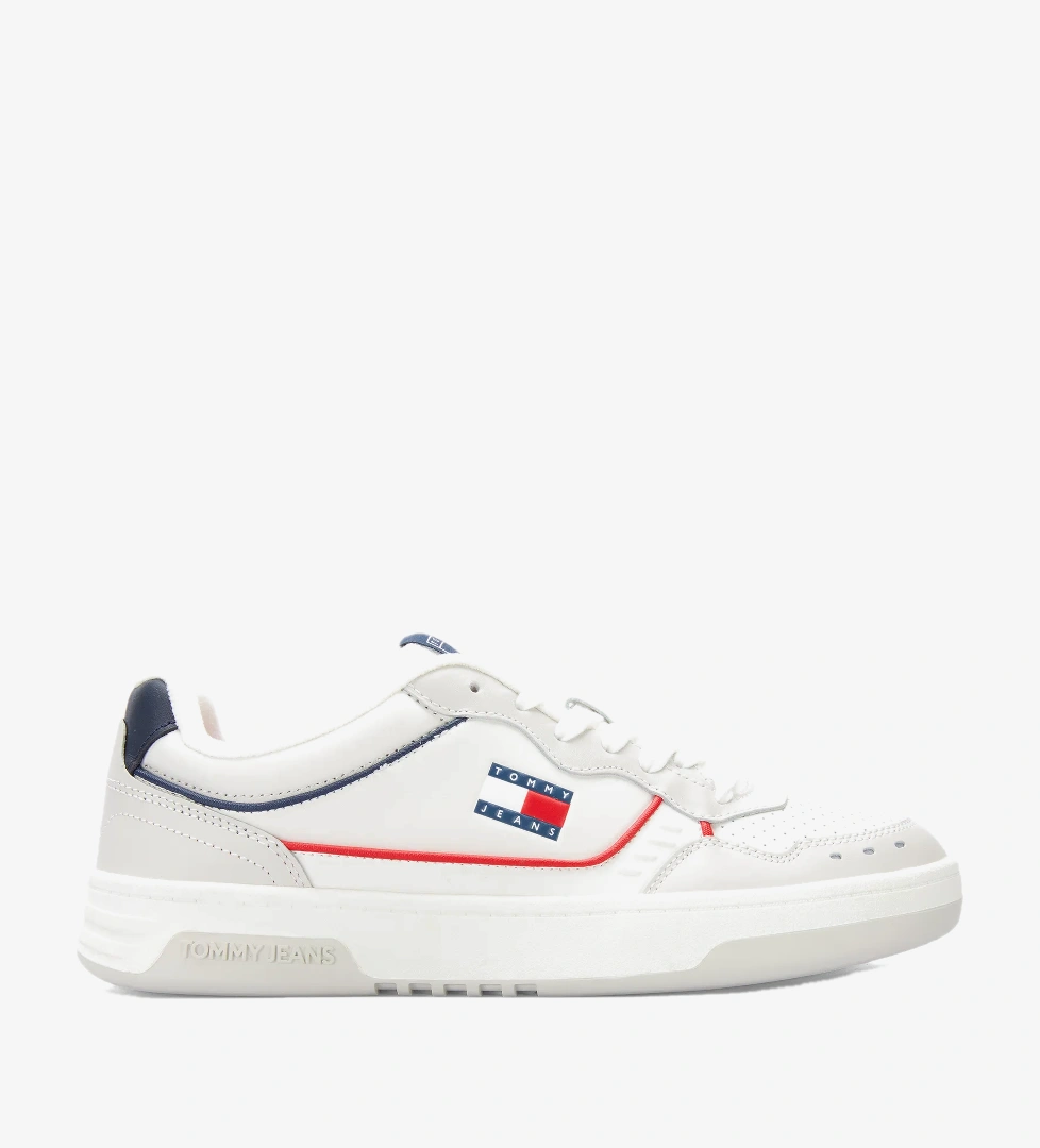 Tommy Hilfiger Tommy Hilfiger Tommy Jeans Cupsole Elevated Leather Erkek Beyaz Sneaker Sanal Çadır'da! Beyaz - 1. görsel
