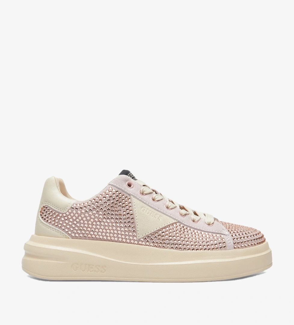 Guess Elbina Suede Kadın Pembe Sneaker