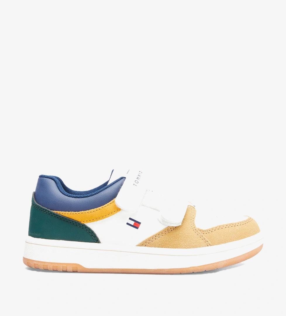 Tommy Hilfiger Flag Low Cut Velcro Çocuk Beyaz Spor Ayakkabı