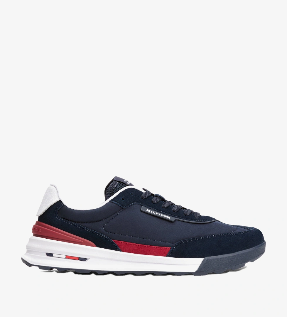 Tommy Hilfiger Retro Runner Nylon Mix Erkek Lacivert Sneaker