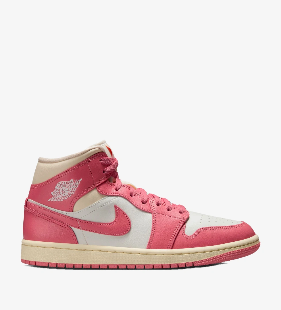 Nike Air Jordan 1 Mid Kadın Pembe Bilekli Sneaker