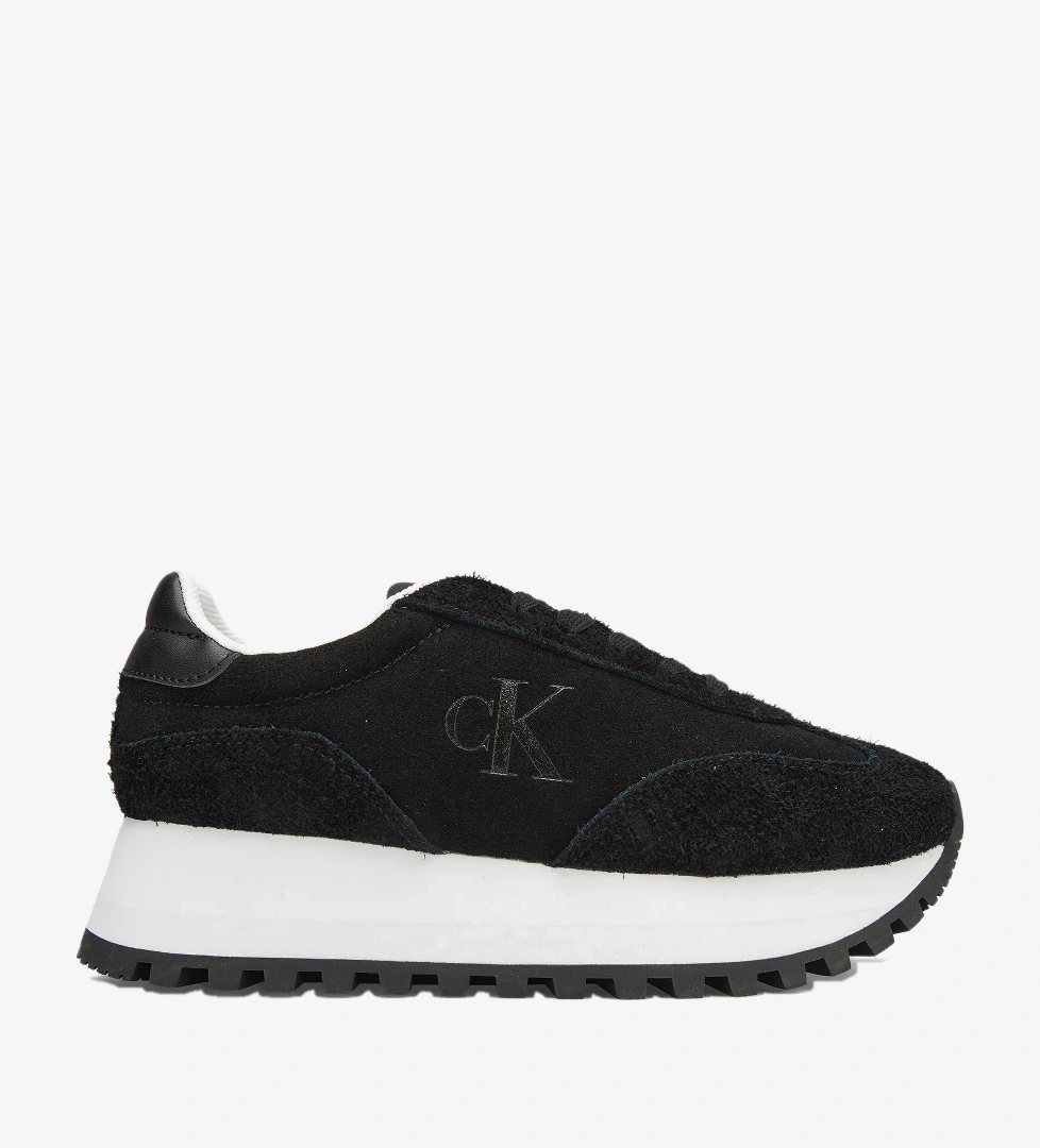 Calvin Klein Jeans Runner Laceup Ml Suede Kadın Siyah Spor Ayakkabı