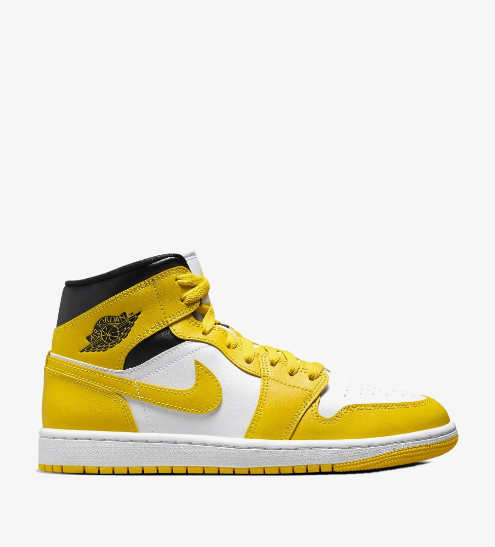 Jordan Air Jordan 1 Mid Kadın Sarı Sneaker