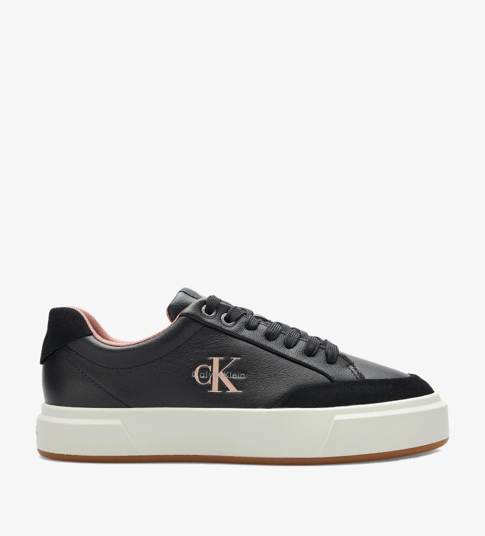 Calvin Klein Basket Cupsole Laceup Kadın Siyah Sneaker
