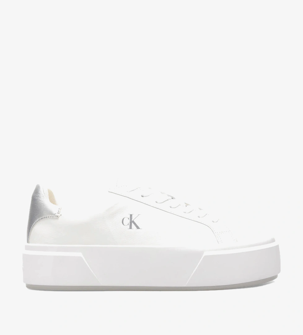 Calvin Klein Flatform Lace Up  Met Kadın Beyaz Sneaker