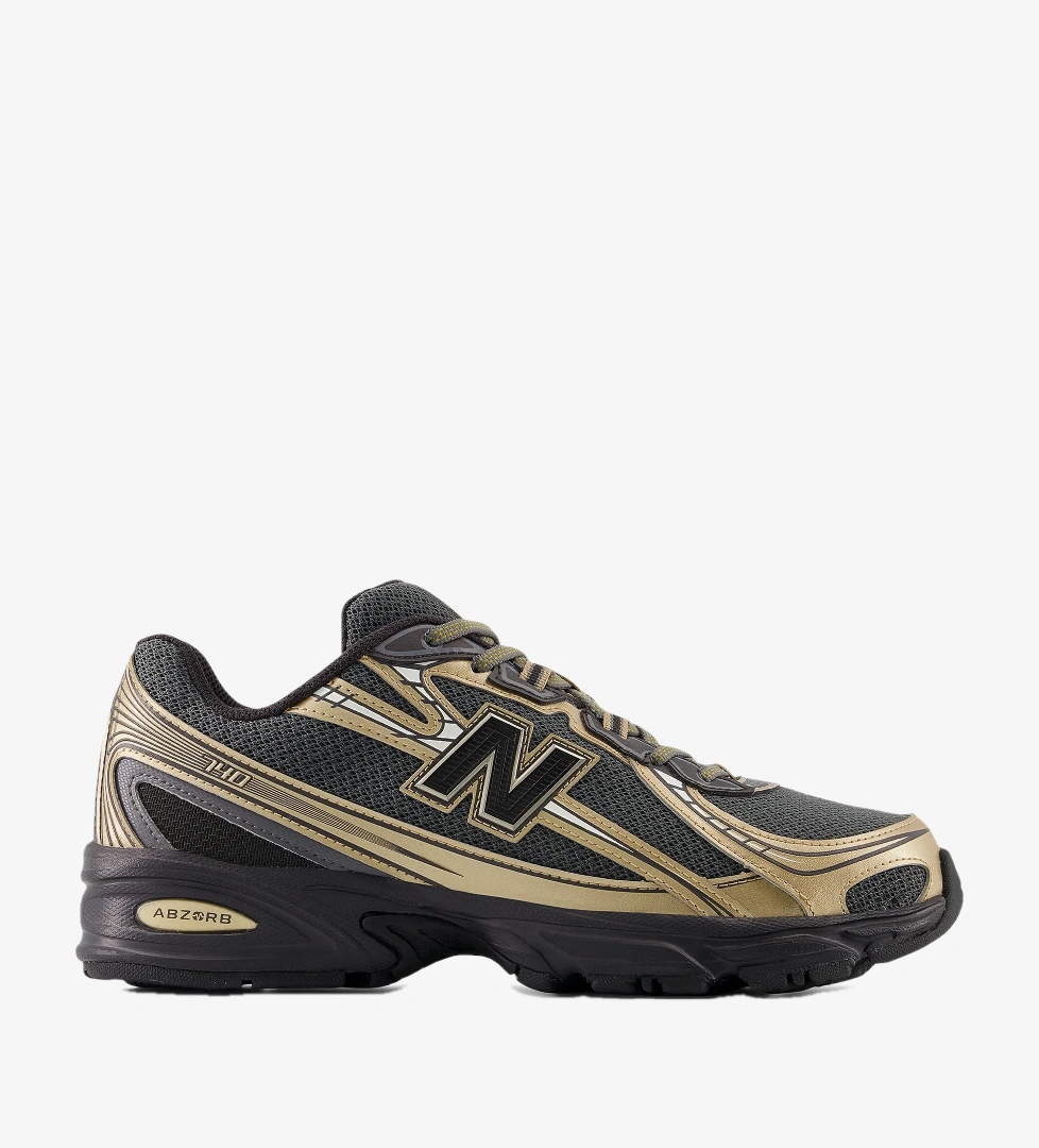 New Balance 740 Lifestyle Unisex Siyah/Altın Spor Ayakkabı