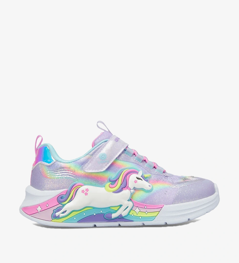 Skechers Unicorn Chaser Çocuk Mor Işıklı Spor Ayakkabı