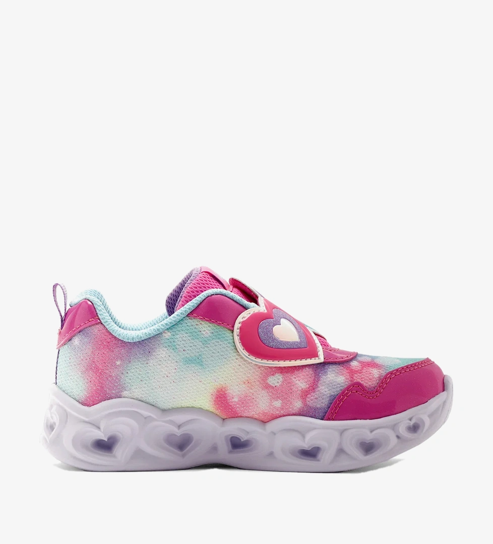 Skechers Heart Lights Lovin Reflection Çocuk Pembe Işıklı Spor Ayakkabı